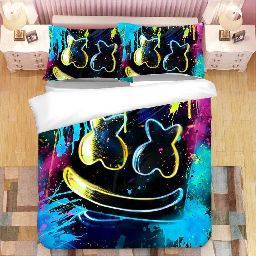 Housse De Couette Fortnite Marshmello Dj 13 Parure de lit Ensemble De Literie