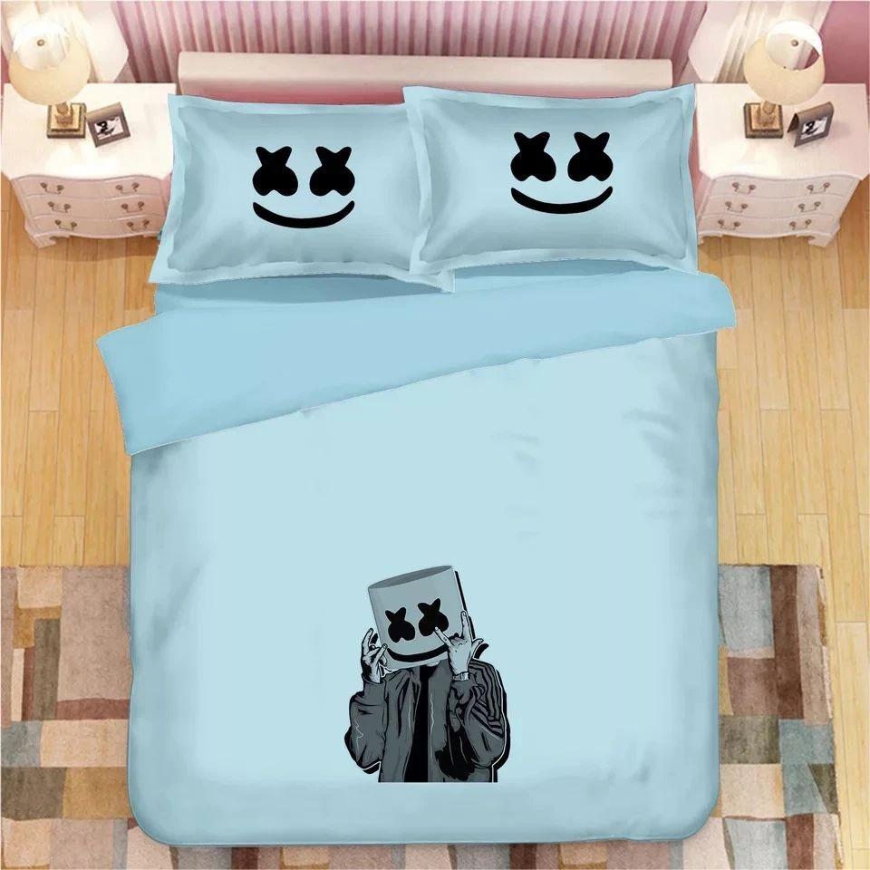 Housse De Couette Fortnite Marshmello Dj 3 Parure de lit Ensemble De Literie