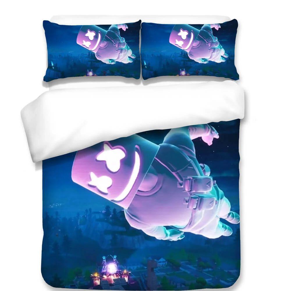 Housse De Couette Fortnite Marshmello Dj 7 Parure de lit Ensemble De Literie