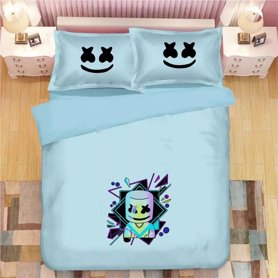 Housse De Couette Fortnite Marshmello Dj Parure de lit Ensemble De Literie