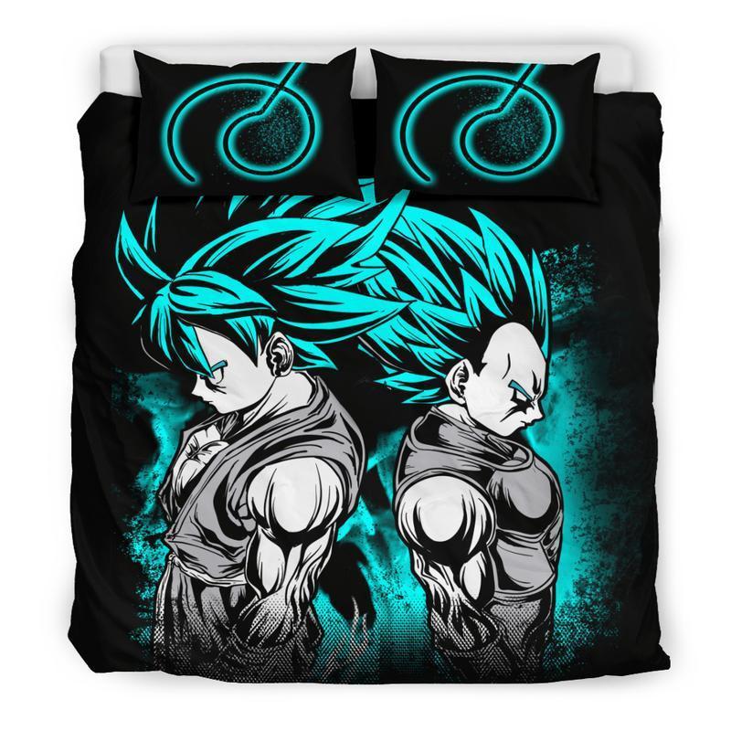 Housse De Couette Goku Et Vegeta Dragon Ball Parure de lit Ensemble De Literie