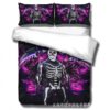 Housse De Couette Jeu Fortnite Skull Trooper Parure de lit Ensemble De Literie