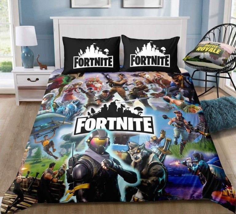 Housse De Couette Joueur Fortnite De L'Équipe 2 Parure de lit Ensemble De Literie