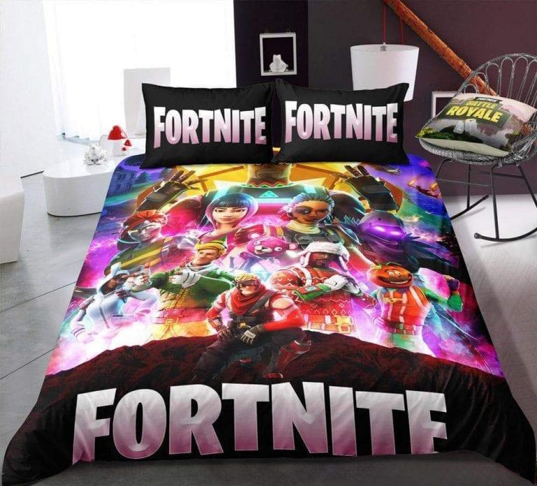 Housse De Couette Joueur Fortnite De L'Équipe 3 Parure de lit Ensemble De Literie