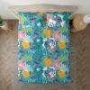 Housse De Couette Lilo Et Stitch Fleurs Hawaïennes Fleurs Tropicales Parure de lit Ensemble De Literie