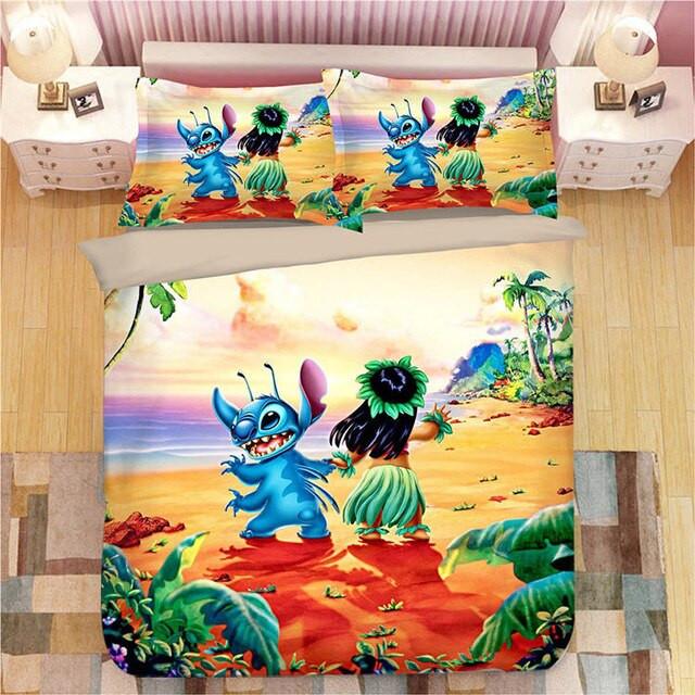 Housse De Couette Lilo Stitch Disney 224 Parure de lit Ensemble De Literie