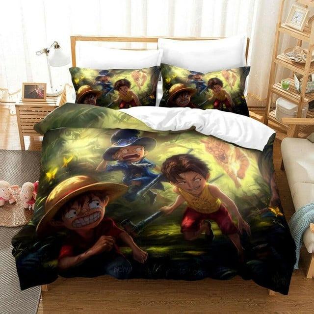 Housse De Couette One Piece 18 Personnages Parure de lit Ensemble De Literie