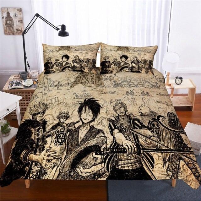 Housse De Couette One Piece 5 Tous Les Personnages Parure de lit Ensemble De Literie Housse De Couette One Piece 5 Tous Les Personnages Parure de lit Ensemble De Literie