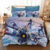 Housse De Couette Personnages Fortnite Combattant Le Vol Parure de lit Ensemble De Literie
