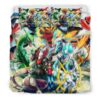 Housse De Couette Pokemon Légendes 14 Parure de lit Ensemble De Literie