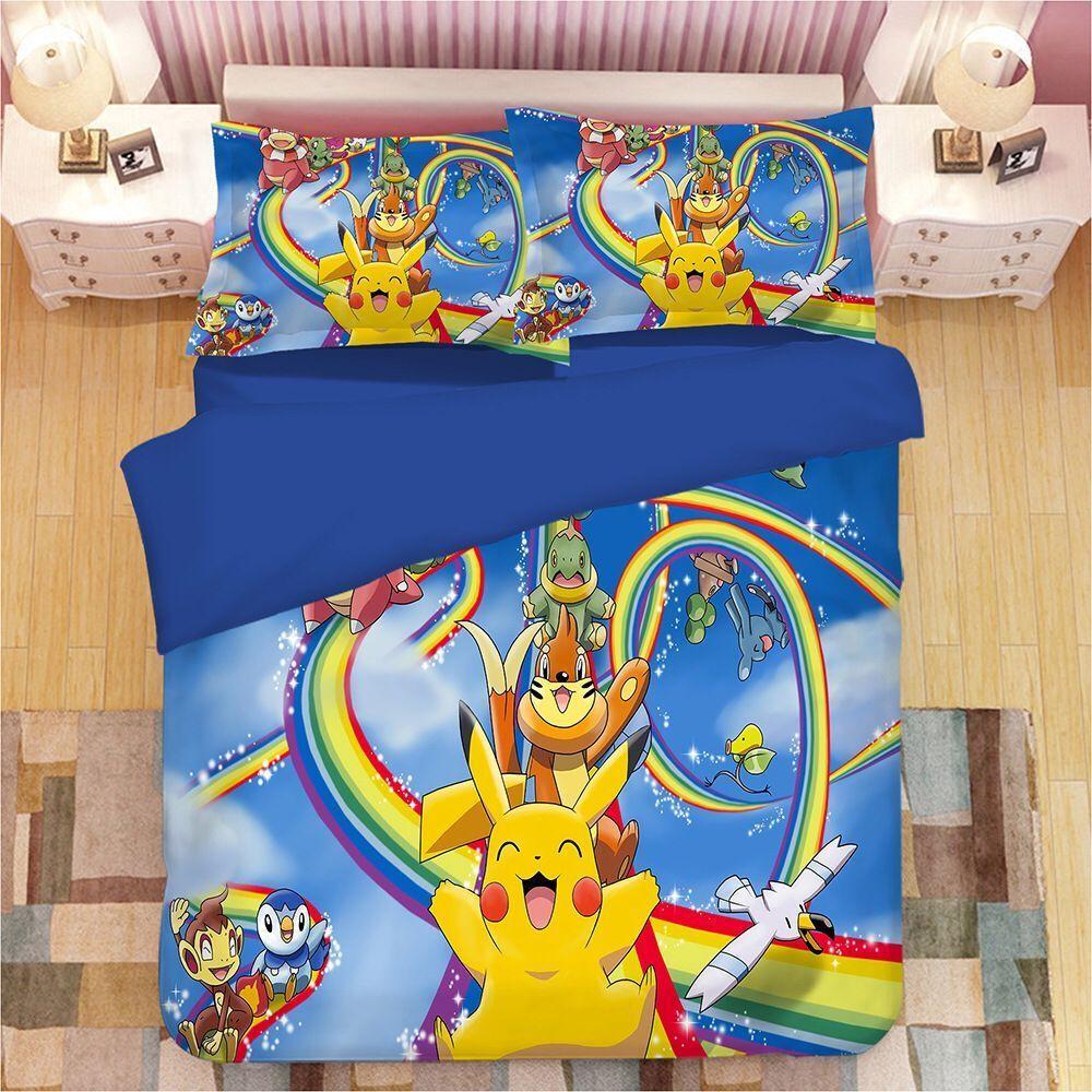 Housse De Couette Pokémon Pikachu 002 Parure de lit Ensemble De Literie Housse De Couette Pokémon Pikachu 002 Parure de lit Ensemble De Literie