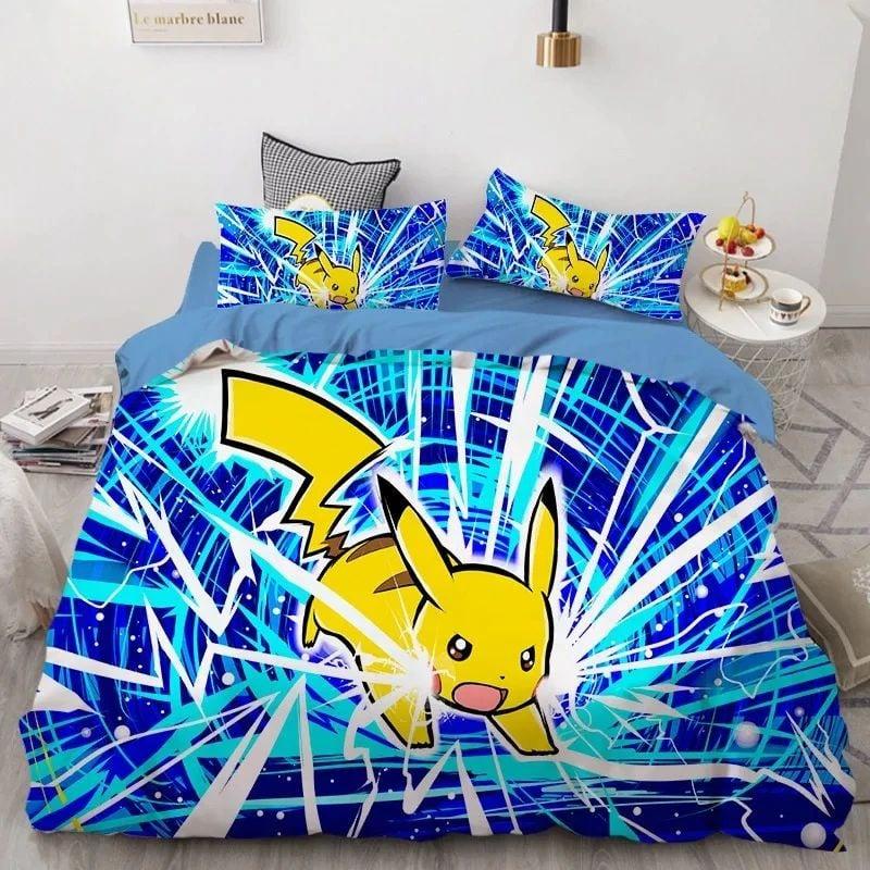 Housse De Couette Pokemon Pikachu 16 Parure de lit Ensemble De Literie Housse De Couette Pokemon Pikachu 16 Parure de lit Ensemble De Literie