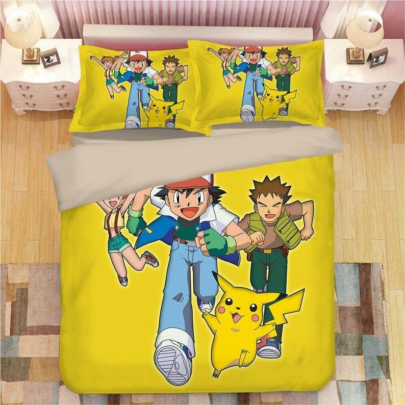 Housse De Couette Pokemon Pikachu 6 Parure de lit Ensemble De Literie Housse De Couette Pokemon Pikachu 6 Parure de lit Ensemble De Literie