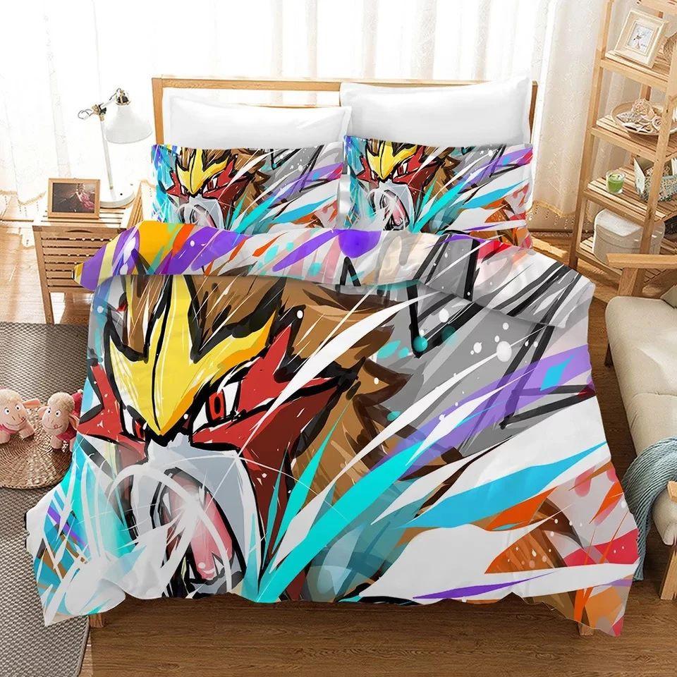 Housse De Couette Pokemon Pikachu 9 Parure de lit Ensemble De Literie Housse De Couette Pokemon Pikachu 9 Parure de lit Ensemble De Literie