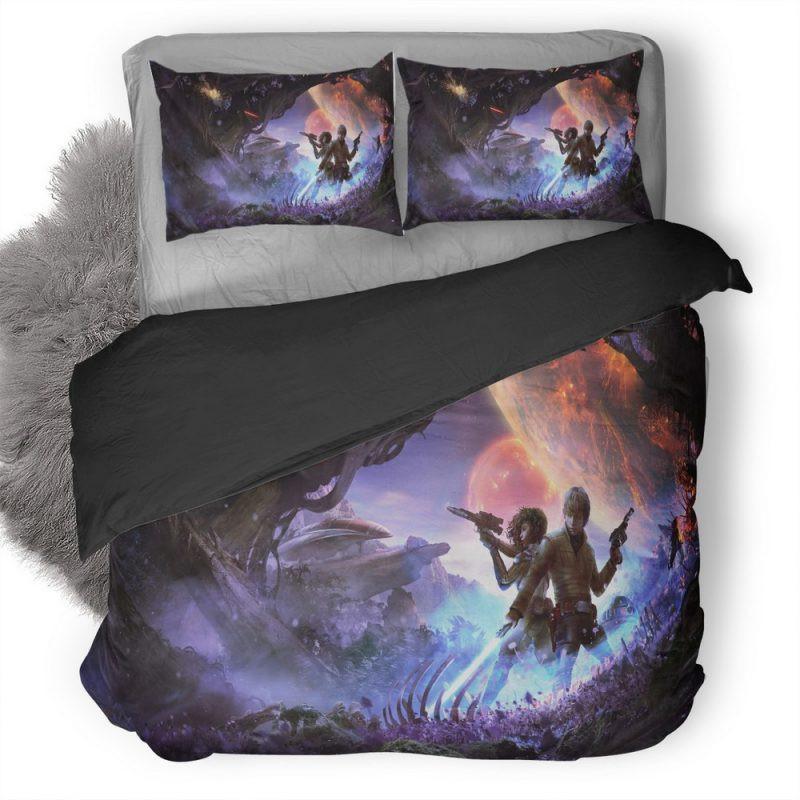Housse De Couette Star Wars Héritier Du Jedi Hu Parure de lit Ensemble De Literie