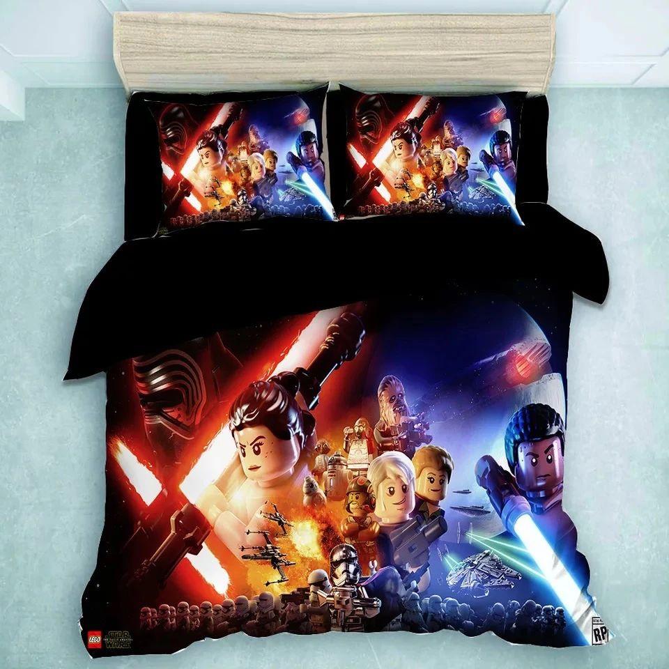 Housse De Couette Star Wars Lego Parure de lit Ensemble De Literie