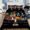 Housse De Couette Star Wars Tous Les Personnages 01 Parure de lit Ensemble De Literie