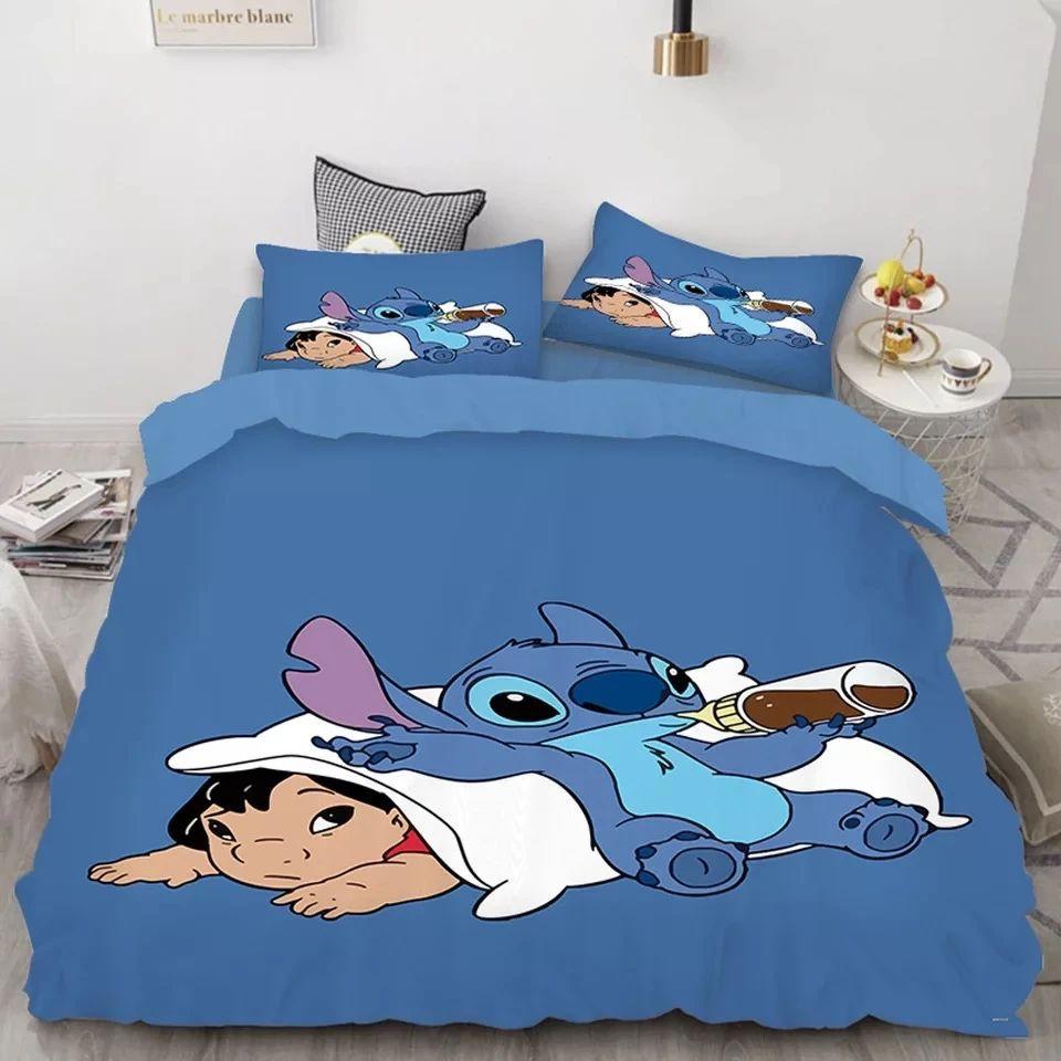 Housse De Couette Stitch Et Lilo Stitch 2 Parure de lit Ensemble De Literie