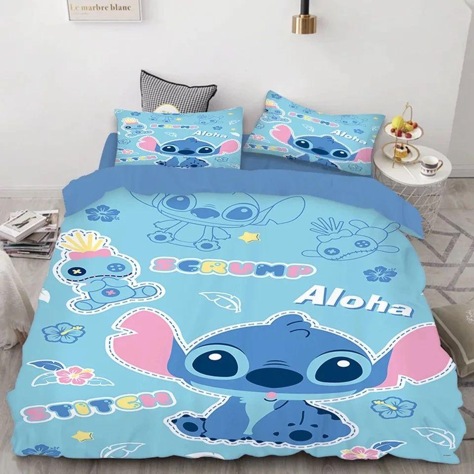 Housse De Couette Stitch Et Lilo Stitch 3 Parure de lit Ensemble De Literie