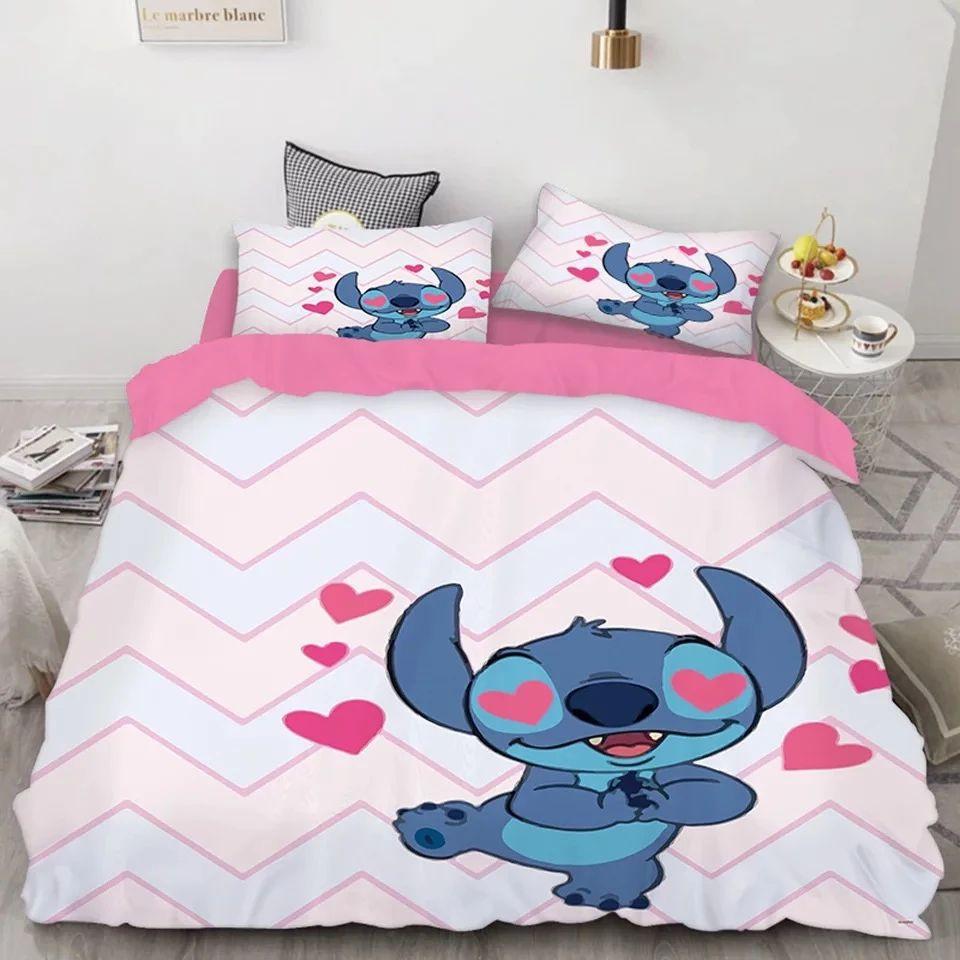 Housse De Couette Stitch Et Lilo Stitch Parure de lit Ensemble De Literie