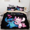 Housse De Couette Stitch Et Stitch De Lilo 16 Parure de lit Ensemble De Literie