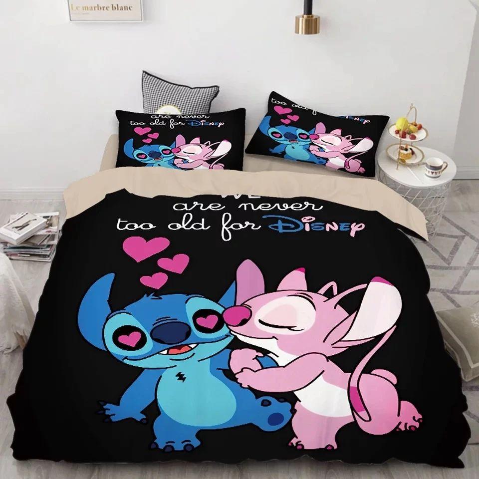 Housse De Couette Stitch Et Stitch De Lilo 16 Parure de lit Ensemble De Literie