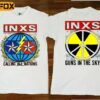 INXS Calling All Nations Tour Gun In The Sky Vintage 1980 T-Shirt
