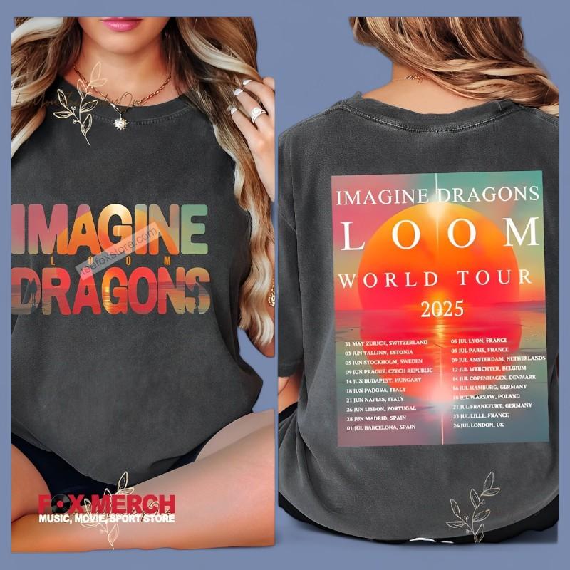 Imagine Dragons Loom World Tour 2025 Graphic T-Shirt