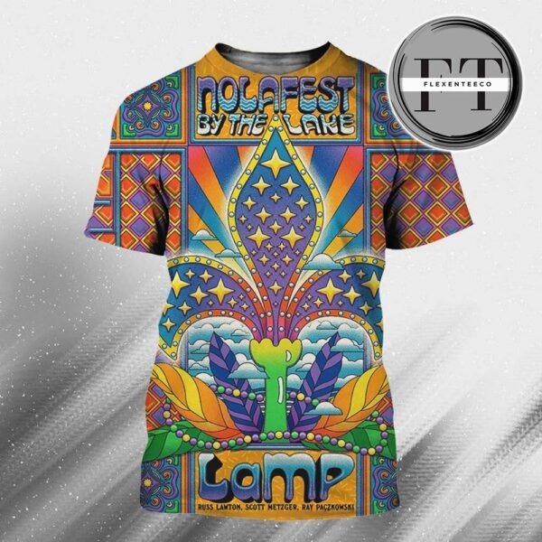 Lamp Nolafest By The Lake At Russ Lawton Scott Metzger Ray Paczkowski On April 26 2025 All Over Print Shirt