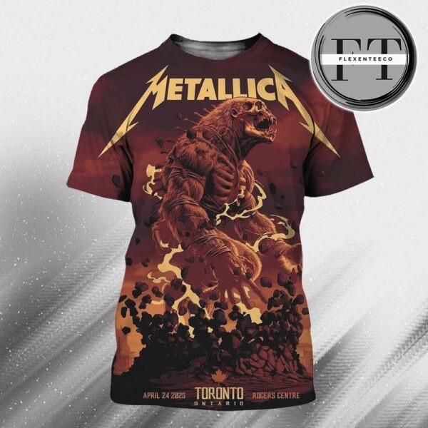 Metallica M72 Toronto At Rogers Centre On April 24 2025 Met On Tour All Over Sprint Shirt Metallica M72 Toronto At Rogers Centre On April 24 2025 Met On Tour All Over Sprint Shirt