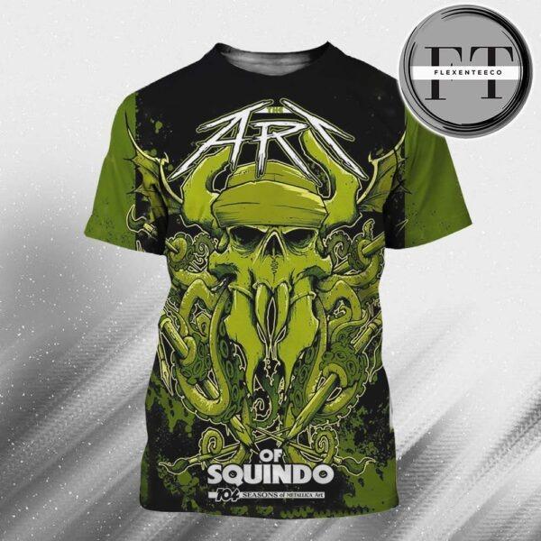 Metallica M72 US Tour At Toronto On April 25 2025 The Art Of Squindo All Over Sprint Shirt Metallica M72 US Tour At Toronto On April 25 2025 The Art Of Squindo All Over Sprint Shirt