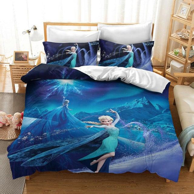 Parure de lit Disney La Reine des neiges Elsa 01 Housse De Couette Ensemble De Literie