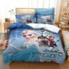Parure de lit Disney La Reine des neiges Elsa, Anna et Olaf 10 Housse De Couette Ensemble De Literie