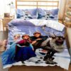 Parure de lit Disney La Reine des neiges Elsa, Anna et Olaf 11, Frozen Tous les personnages Housse De Couette Ensemble De Literie