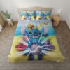 Parure de lit Disney Lilo et Stitch, Stitch mignon et ses amis Housse De Couette Ensemble De Literie