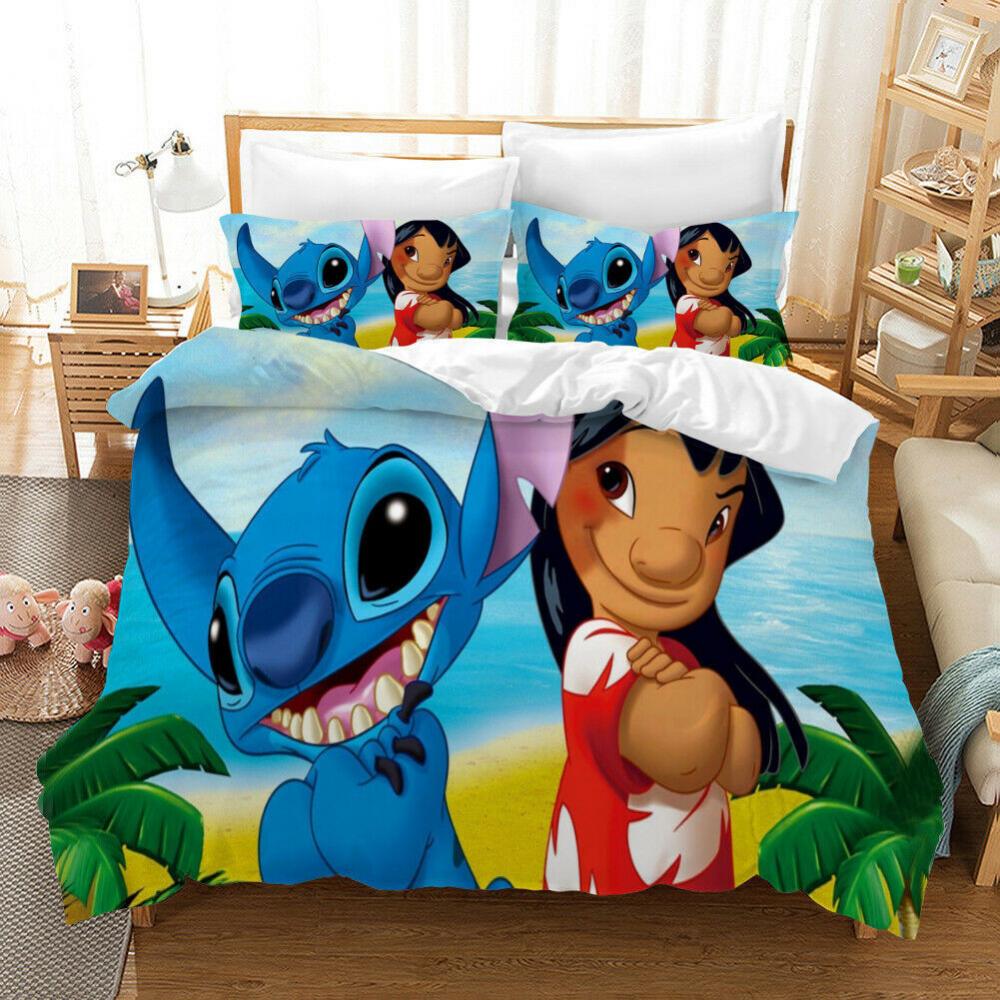 Parure de lit Disney Lilo et Stitch Tropical Housse De Couette Ensemble De Literie Parure de lit Disney Lilo et Stitch Tropical Housse De Couette Ensemble De Literie