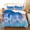 Parure de lit Elsa Princesse Disney La Reine des neiges 02 Housse De Couette Ensemble De Literie