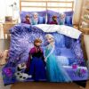 Parure de lit Elsa et Anna Princesse Frozen Disney 04, Elsa et Anna Housse De Couette Ensemble De Literie