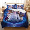 Parure de lit Elsa et Anna Princesse Frozen Disney, Frozen II Housse De Couette Ensemble De Literie