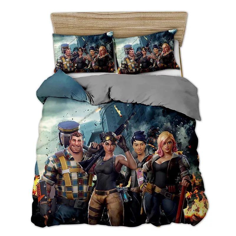 Parure de lit Équipe Fortnite Housse De Couette Ensemble De Literie Parure de lit Équipe Fortnite Housse De Couette Ensemble De Literie