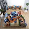 Parure de lit Guitare Lilo et Stitch Housse De Couette Ensemble De Literie