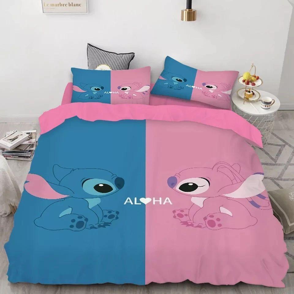 Parure de lit Lilo Et Stitch 4 Housse De Couette Ensemble De Literie Parure de lit Lilo Et Stitch 4 Housse De Couette Ensemble De Literie