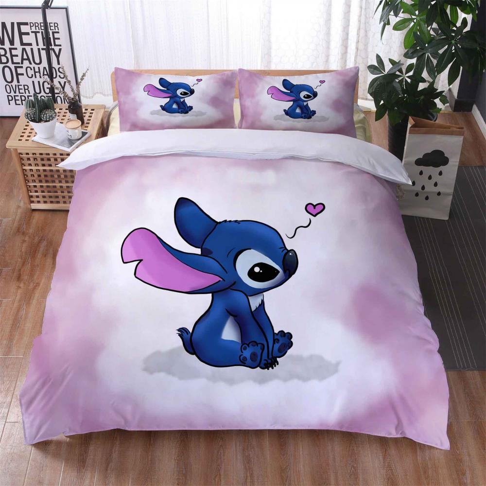 Parure de lit Lilo et Stitch Disney, Lilo et Stitch Lovely VIII Housse De Couette Ensemble De Literie