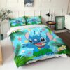 Parure de lit Lilo et Stitch Disney, Lilo et Stitch Tropical Housse De Couette Ensemble De Literie