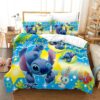 Parure de lit Lilo et Stitch Disney, Lilo et Stitch adorable Housse De Couette Ensemble De Literie