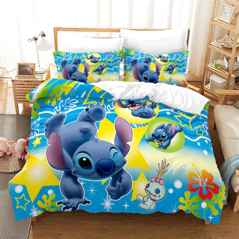 Parure de lit Lilo et Stitch Disney, Lilo et Stitch adorable Housse De Couette Ensemble De Literie Parure de lit Lilo et Stitch Disney, Lilo et Stitch adorable Housse De Couette Ensemble De Literie