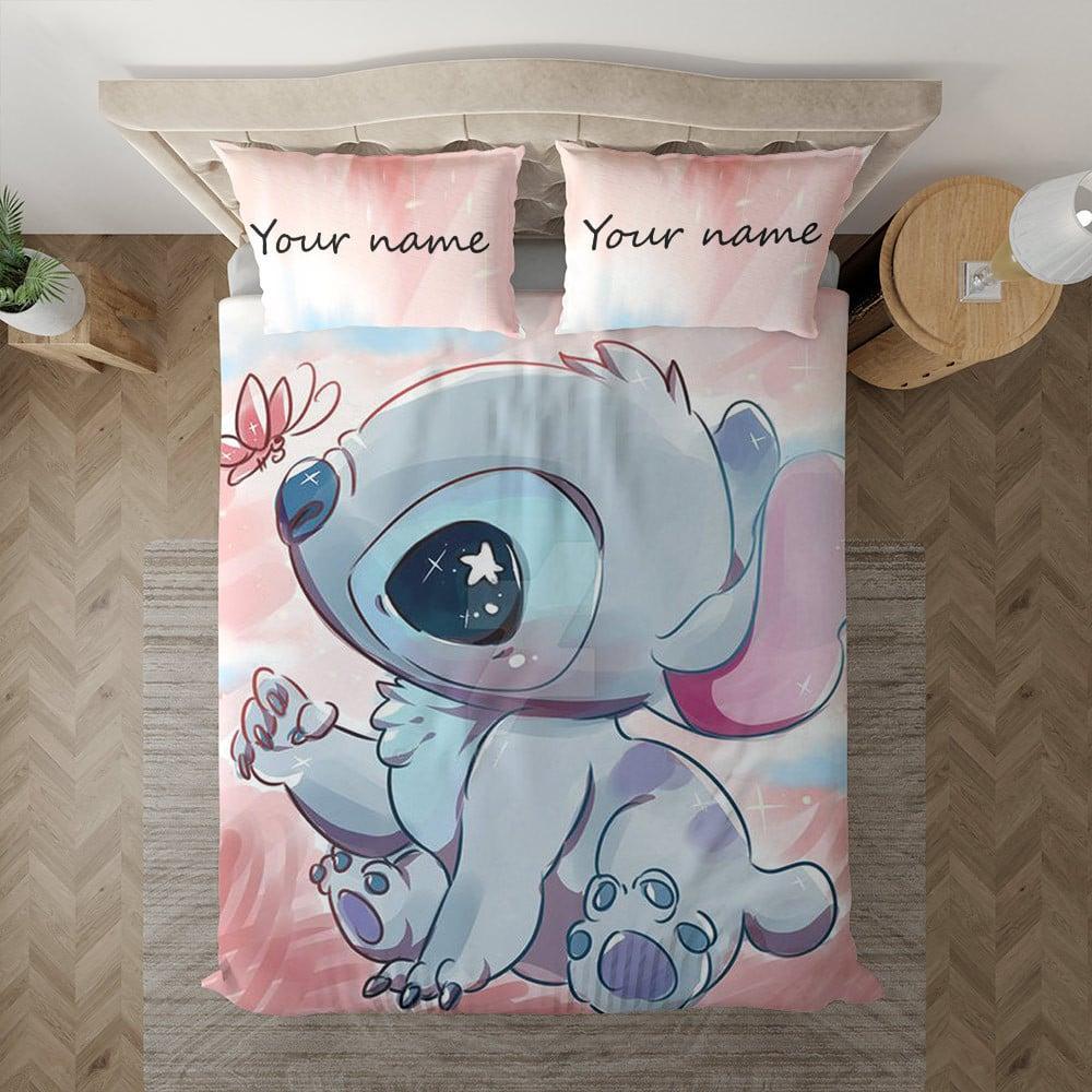 Parure de lit Lilo et Stitch dessin mignon Lilo et Stitch Housse De Couette Ensemble De Literie