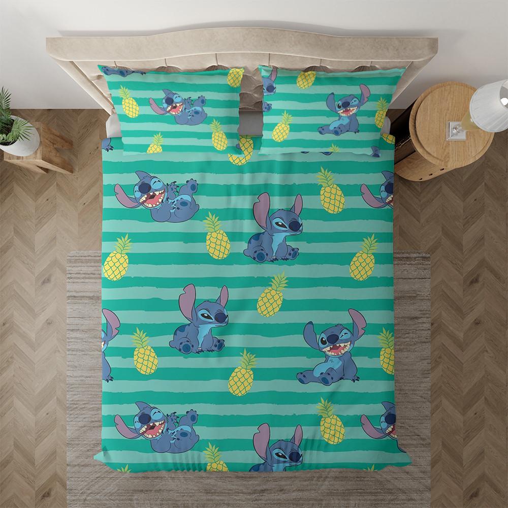 Parure de lit Lilo et Stitch, point drôle avec ananas Housse De Couette Ensemble De Literie Parure de lit Lilo et Stitch, point drôle avec ananas Housse De Couette Ensemble De Literie