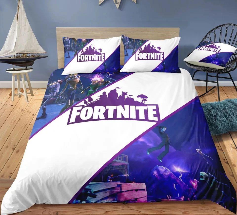 Parure de lit Logo Fortnite 2 Housse De Couette Ensemble De Literie
