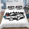Parure de lit Logo Fortnite 3 Housse De Couette Ensemble De Literie